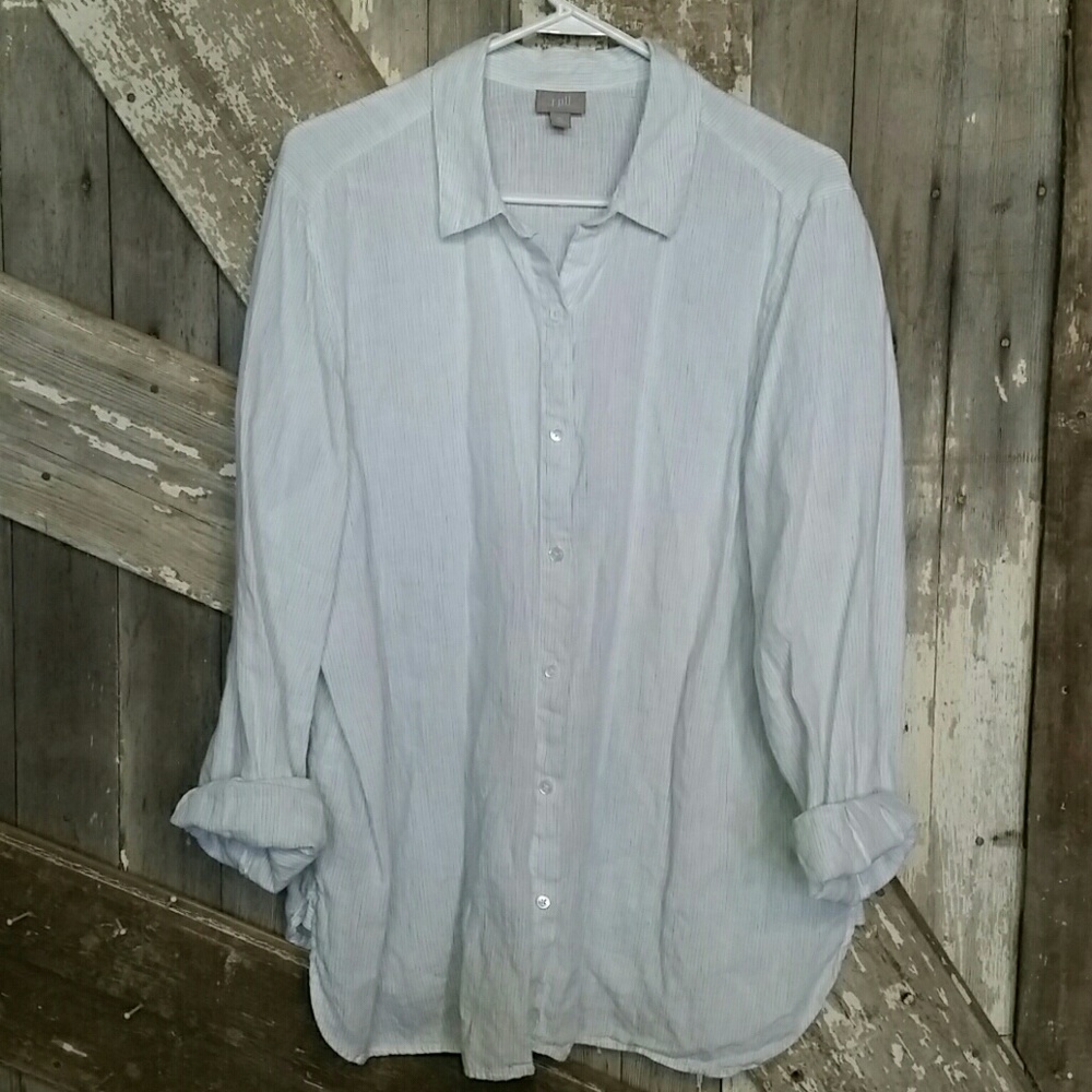 J. Jill XL linen button down top